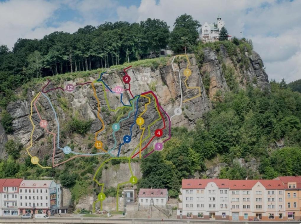 Apartman U Labe Decin Eksteriør billede